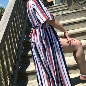 Striped Dress w/ Shorts